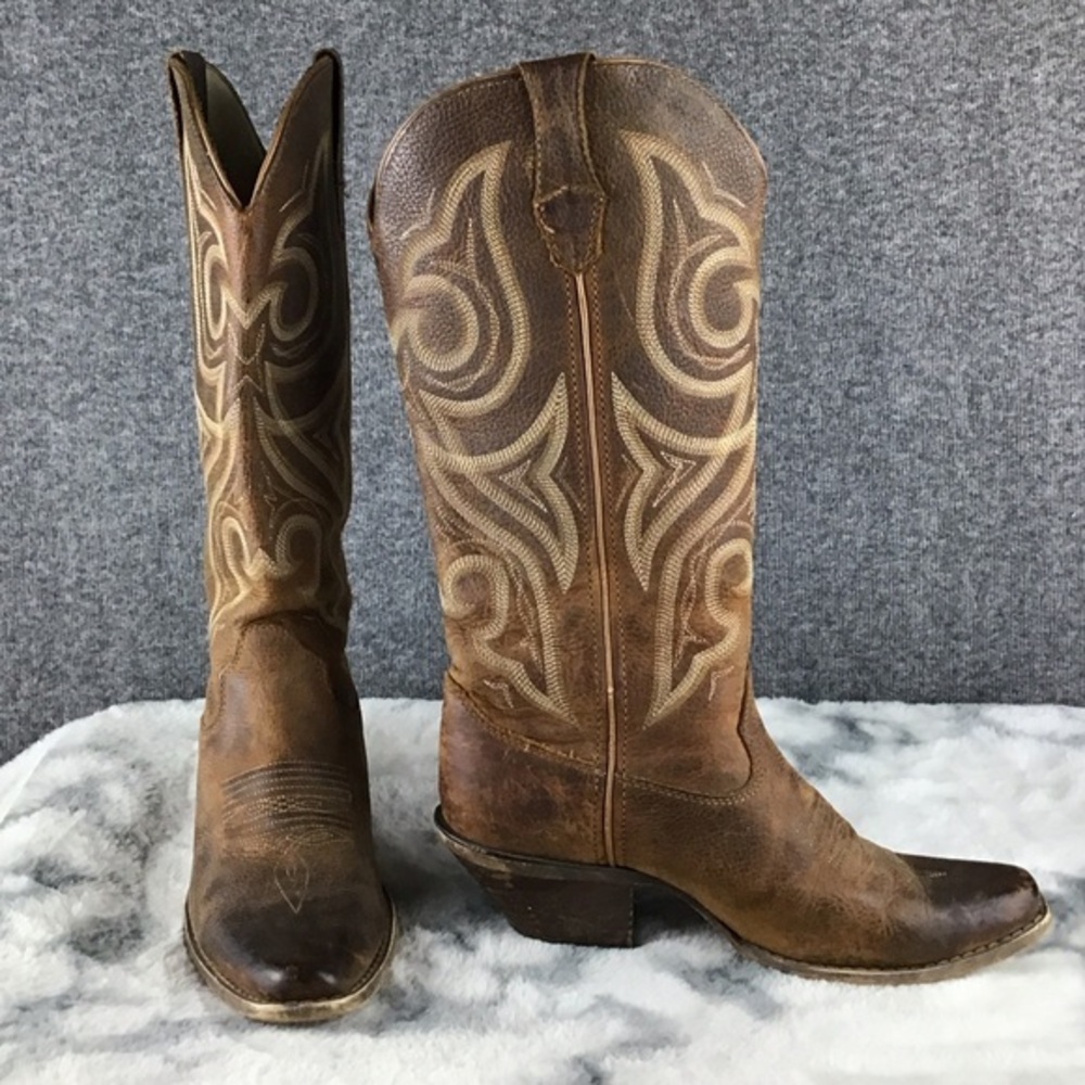 Durango‎ Brown Western Cowboy Boots Size 6.5 M